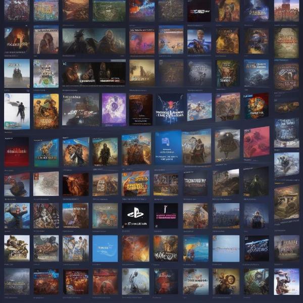 ps5 game library screen