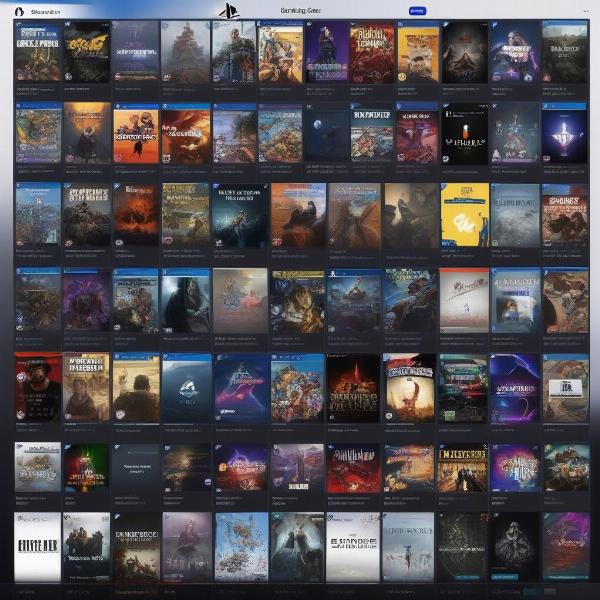 ps5 game library screenshot