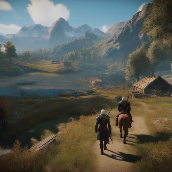 open world exploration and key narrative choices in the witcher 3 on the ps5