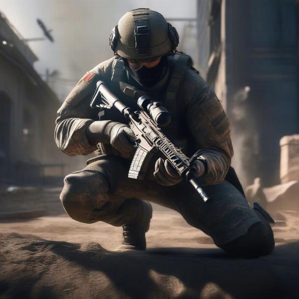 Realistic Combat in a PS5 War Game