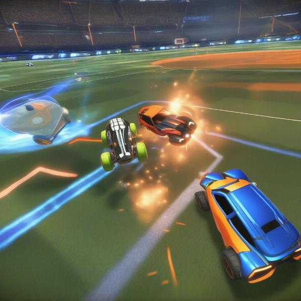 fast-paced multiplayer action in psn games showcasing rocket league