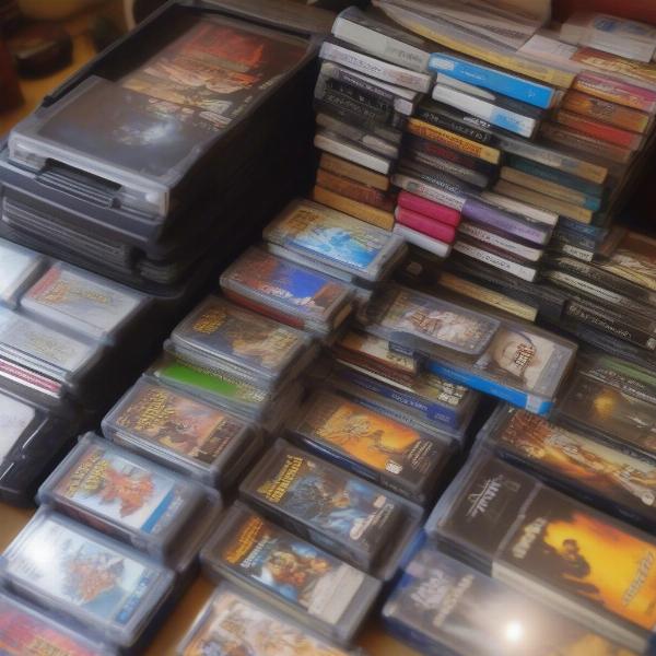 psp games collection display