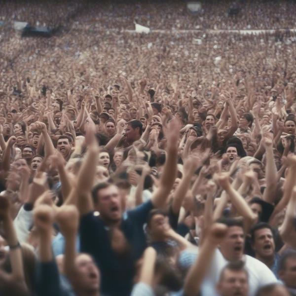 People booing at a sporting event