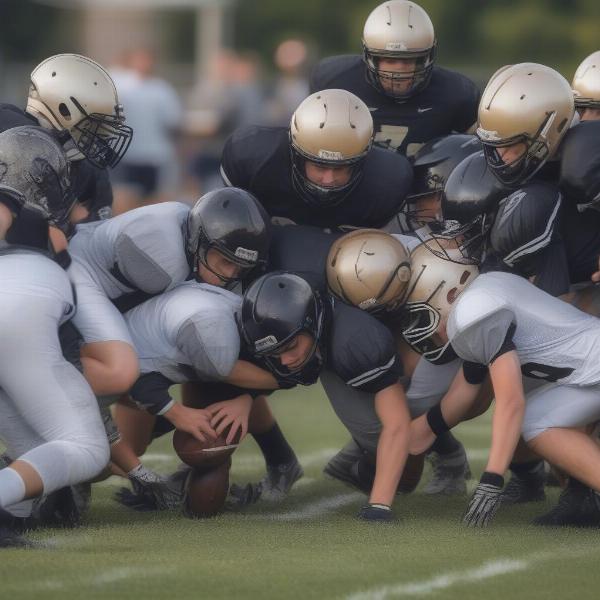 quaker valley football defensive play