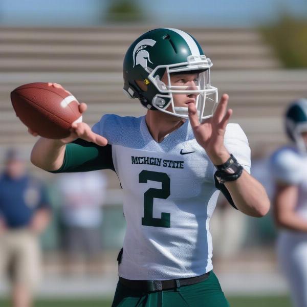 Michigan State quarterback competition spring game
