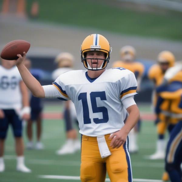 quarterback leading team