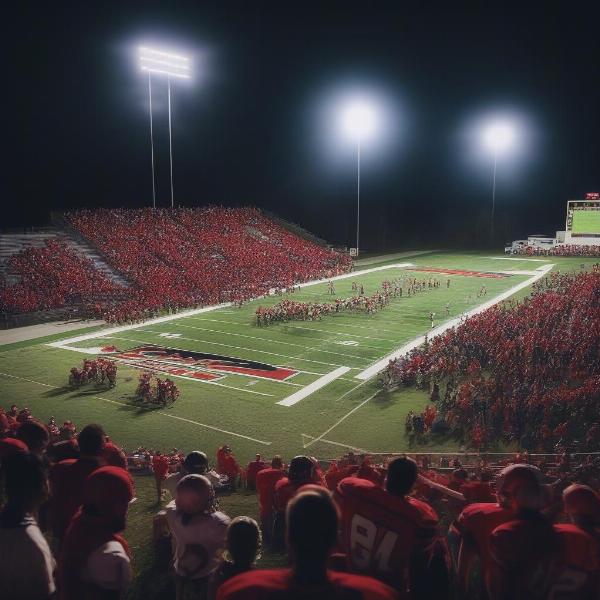 Rabun County football game showcasing community spirit