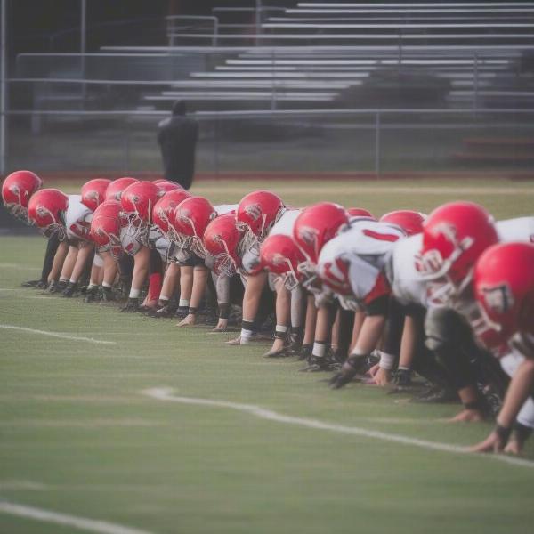 Rabun County football showing offensive strategy