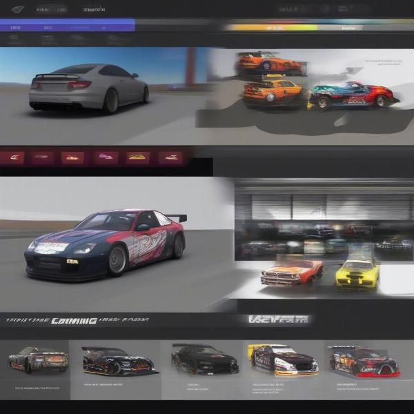 Customization options in car racing games