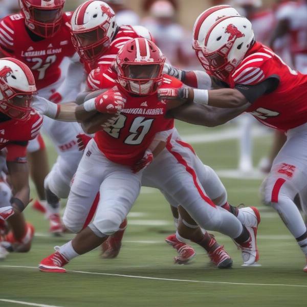 Louisiana Lafayette defense in action