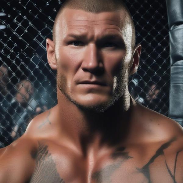 randy orton war games intense stare down