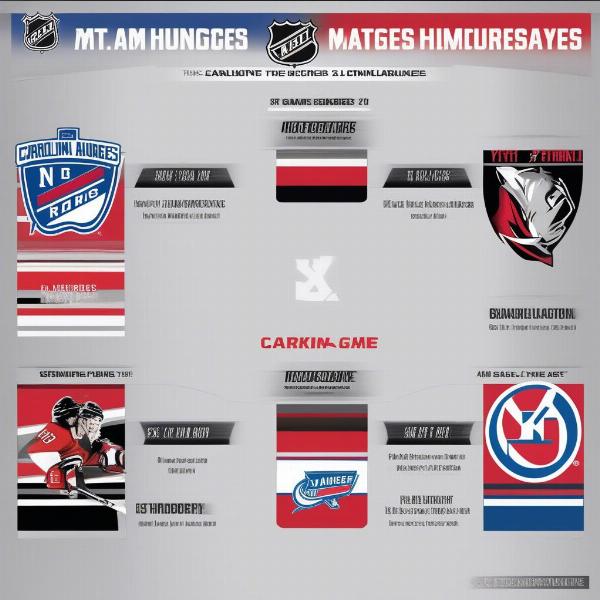 Rangers vs Canes Game 1 Matchup Graphic