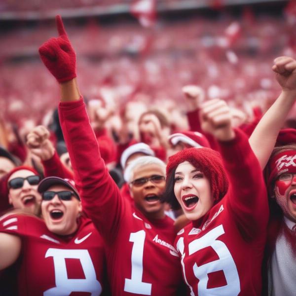 arkansas-razorbacks-football-fans-cheering-during-bowl-game