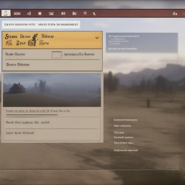 red dead redemption 2 save menu