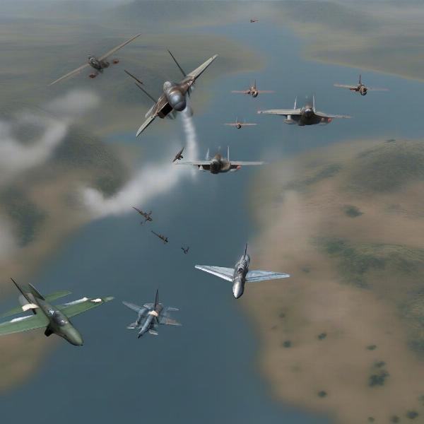 realistic aircraft combat simulation