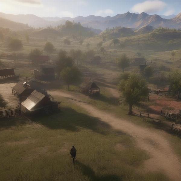 vast red dead redemption landscape