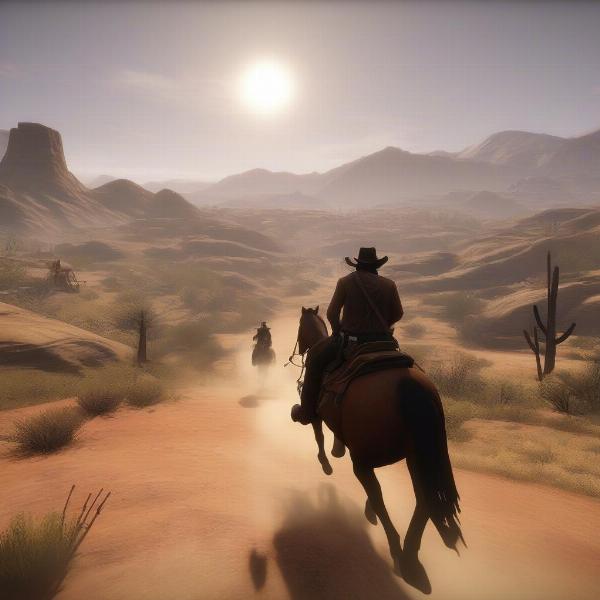 red dead redemption on xbox one shows john marston on horseback