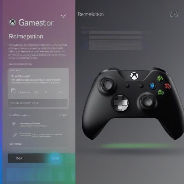 xbox game pass code redemption screen with gamesir controller