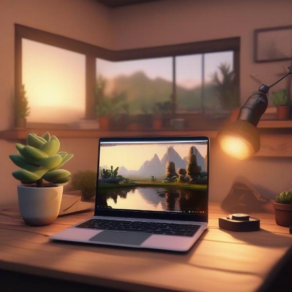 relaxing pc game scene