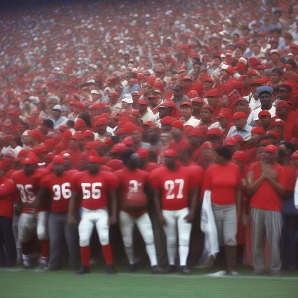 Fans at republican football game