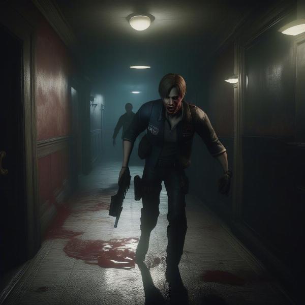 Resident Evil 2 Remake terrifying zombie encounter