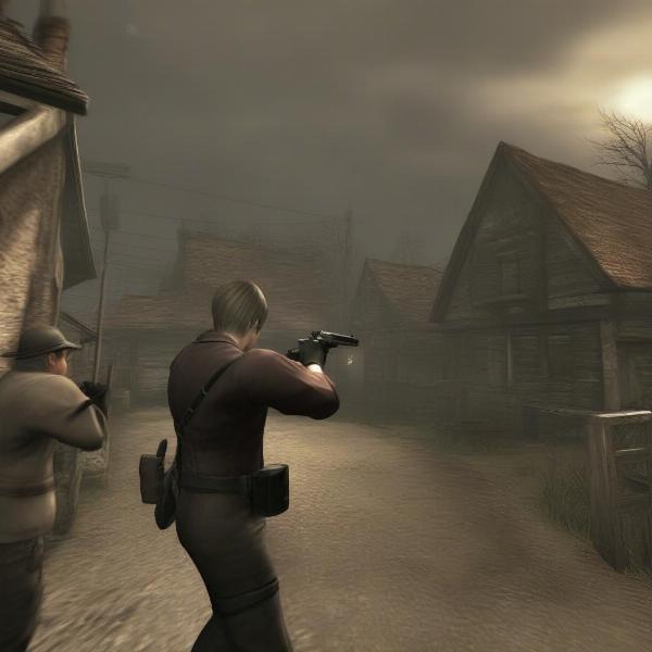 Resident Evil 4 intense action gameplay