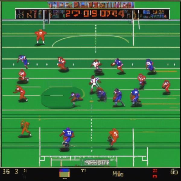 classic 90s football game interface