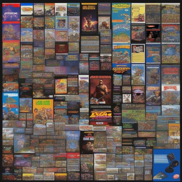 variety of retro game genres