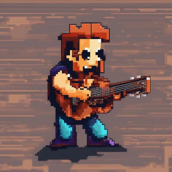 Retro Gaming Music 8bit Illustration