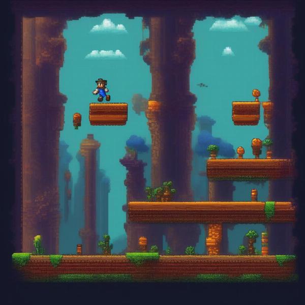 classic platforming scene