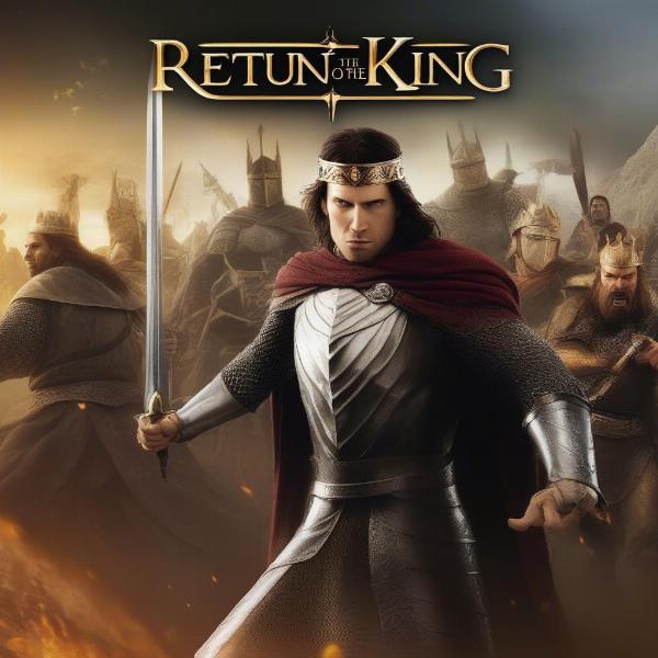 The Return of the King Xbox game cover showing multiple heroes in the battle