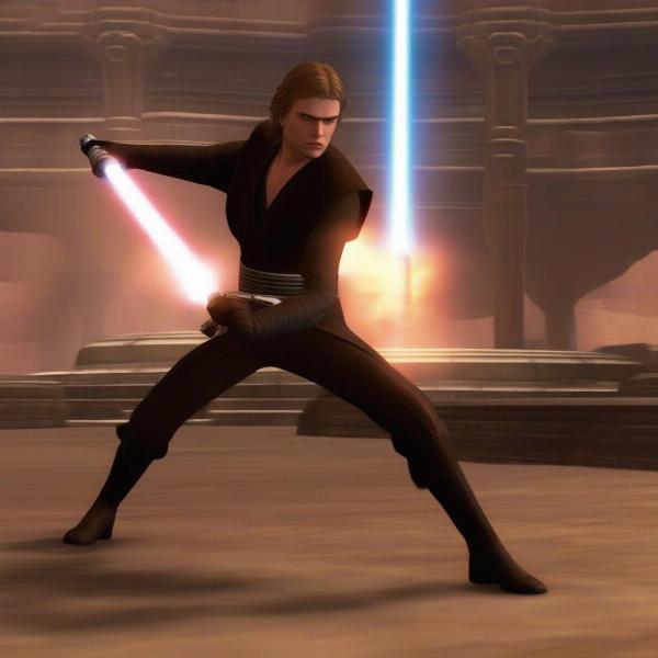 anakin skywalker lightsaber combat