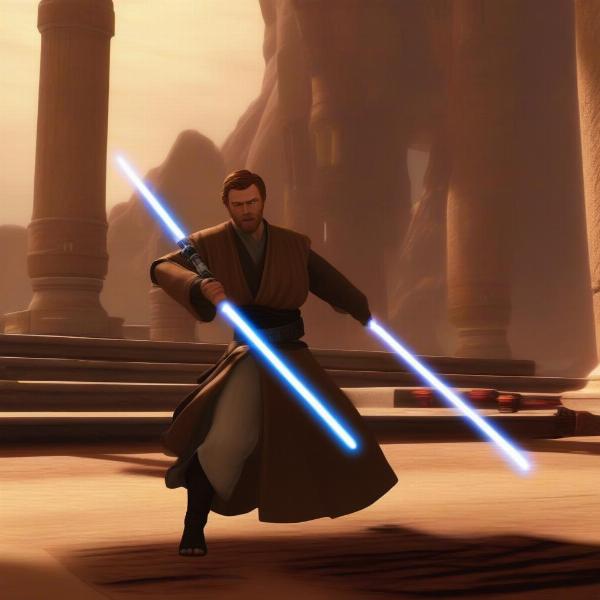 obi-wan kenobi lightsaber duel