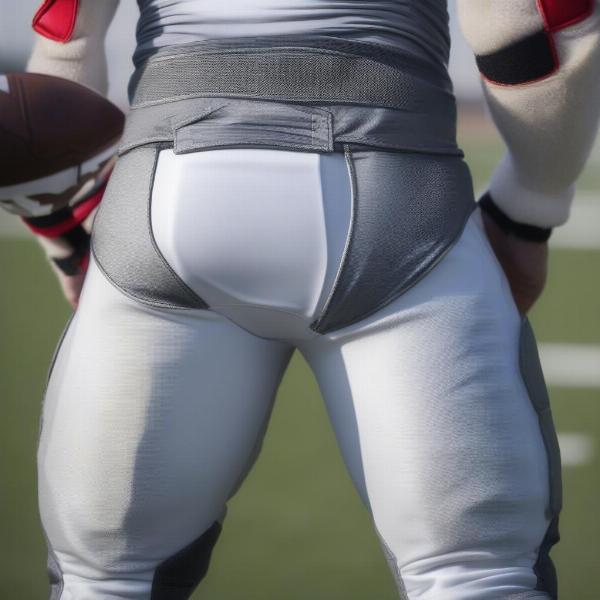 Riddell football game pants close up