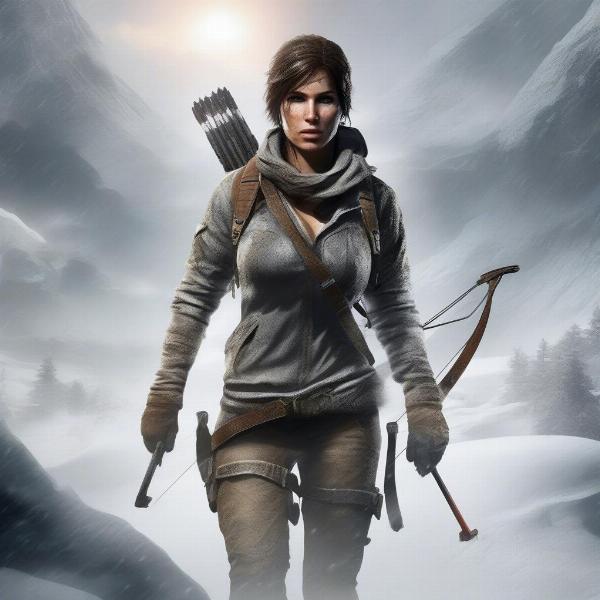 Rise of the Tomb Raider Xbox 360 cover art concept