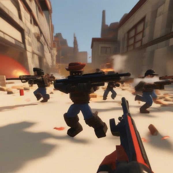 roblox arsenal fast-paced action