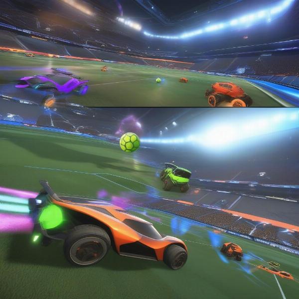 Rocket league four player split screen