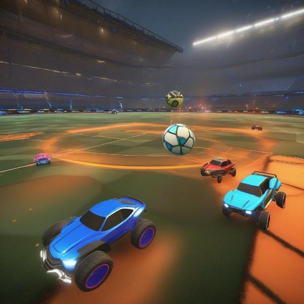 rocket-league-four-cars-in-match-on-xbox