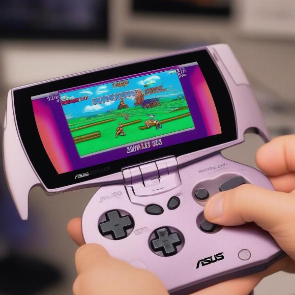 rog ally running game boy advance