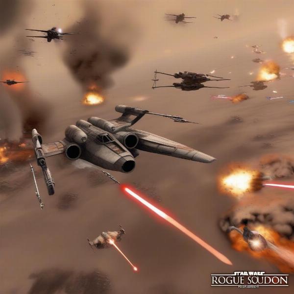 arcade style combat rogue squadron game