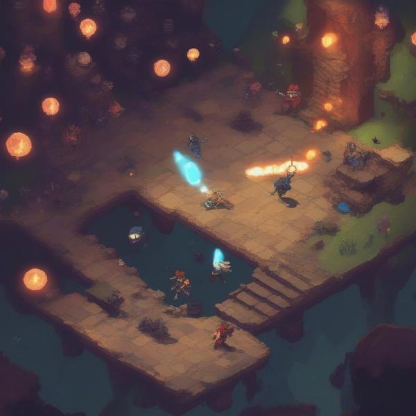 A roguelike platformer's dynamic and varied gameplay