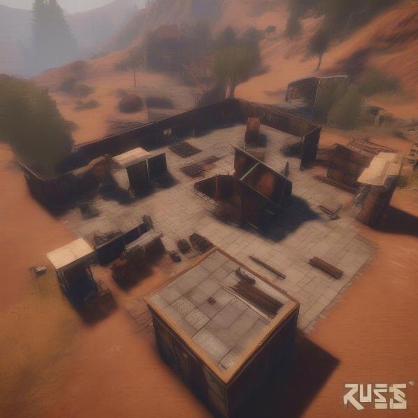 Rust base building on Xbox highlighting the importance of structural planning