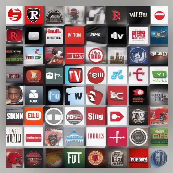 Rutgers football game streaming platform illustration