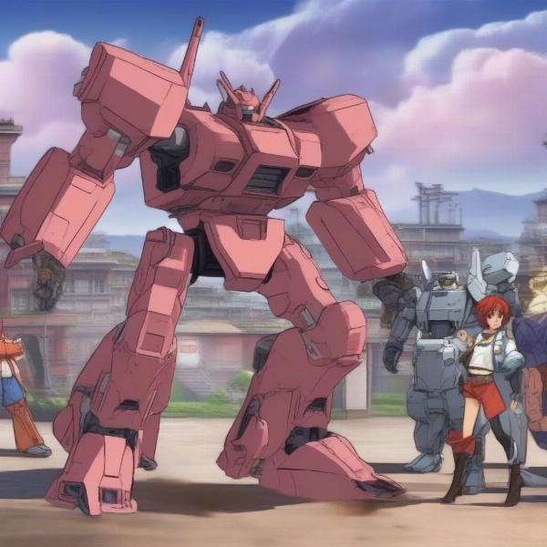 Sakura Wars gameplay screenshot with no text on screen