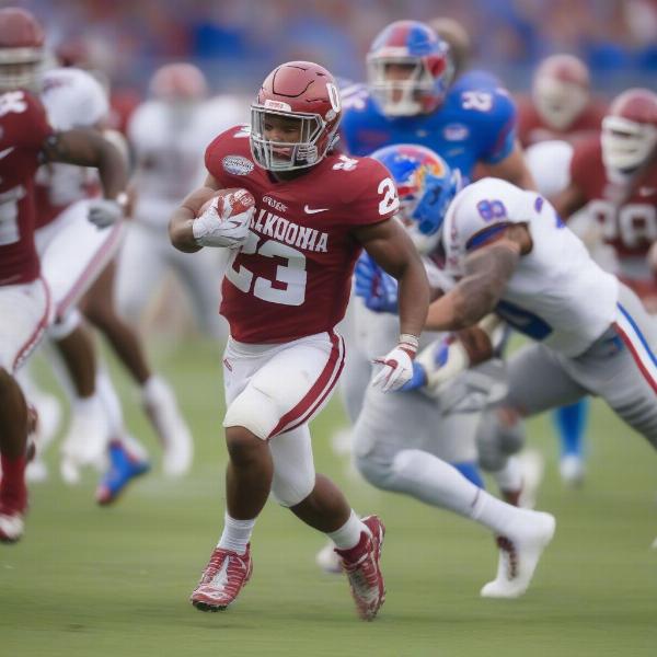 Samaje Perine breaks rushing record