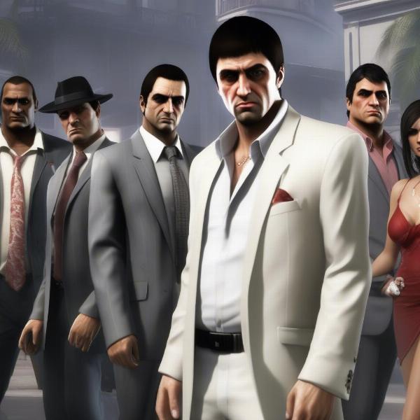 Scarface Xbox 360 game characters