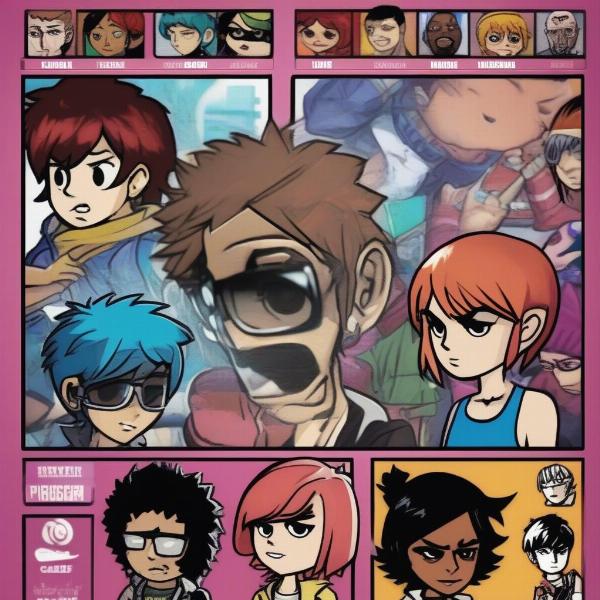 scott pilgrim xbox character roster selection options