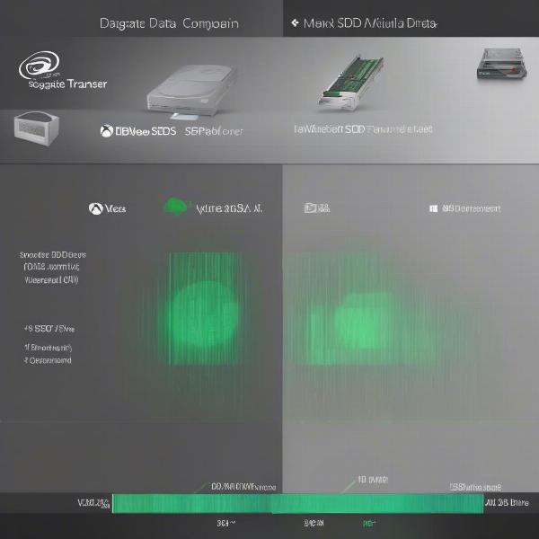 Seagate Game Drive transfer speeds visual comparison