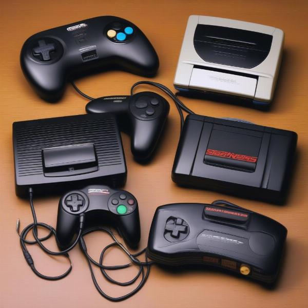 sega genesis and mega drive consoles