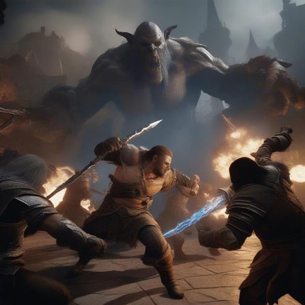 gameplay action shadow of war